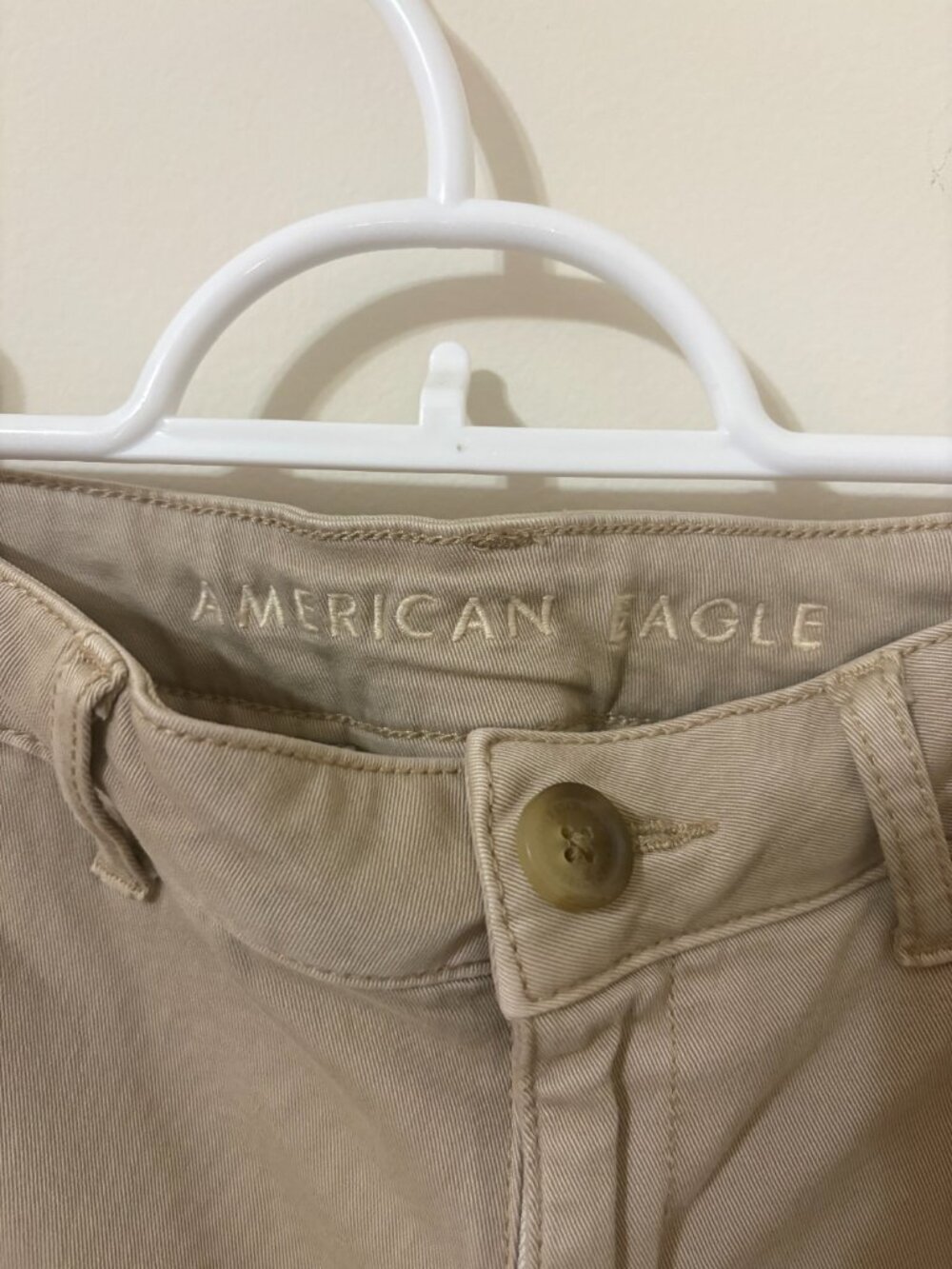 American Eagle Tan Jean Shorts Size 6 - Picture 3 of 4